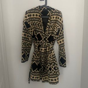 Zara Patterned Jacket- Size XS-S